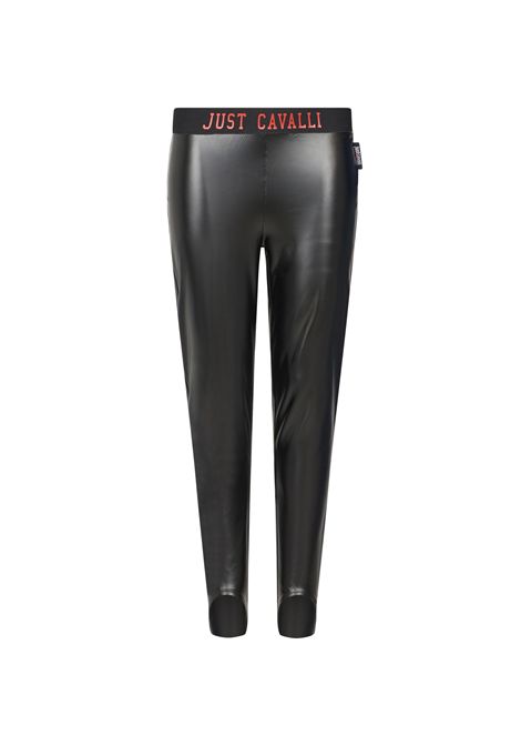Leggings con logo JUST CAVALLI KIDS | JGA26075LENEBLACK